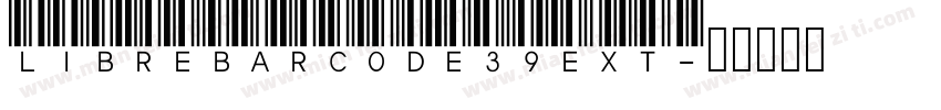Libre Barcode 39 Ext字体转换